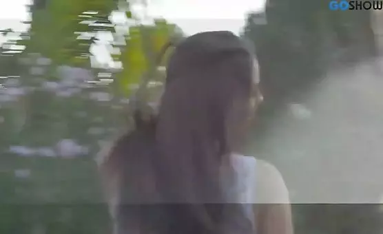 Charming Lesbians Outdoor Tease and Tempt Each Other