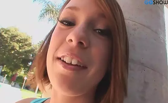 Brunette with Tiny Tits Gets Her Ass Fucked by Big Cocks